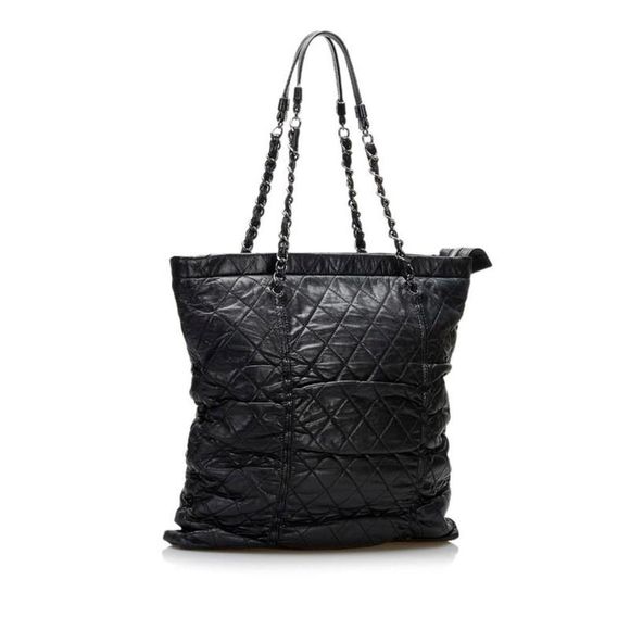 Chanel Matelasse Chain Shoulder Bag Tote Bag Black - Picture 2 of 8